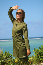 Afbeelding in Gallery-weergave laden, Olive Green Monogram swimsuit