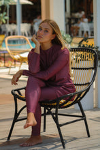 Afbeelding in Gallery-weergave laden, Burgundy Monogram swimsuit