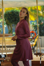 Afbeelding in Gallery-weergave laden, Burgundy Monogram swimsuit