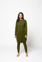 Afbeelding in Gallery-weergave laden, Olive Green Monogram swimsuit