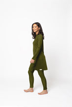 Afbeelding in Gallery-weergave laden, Olive Green Monogram swimsuit